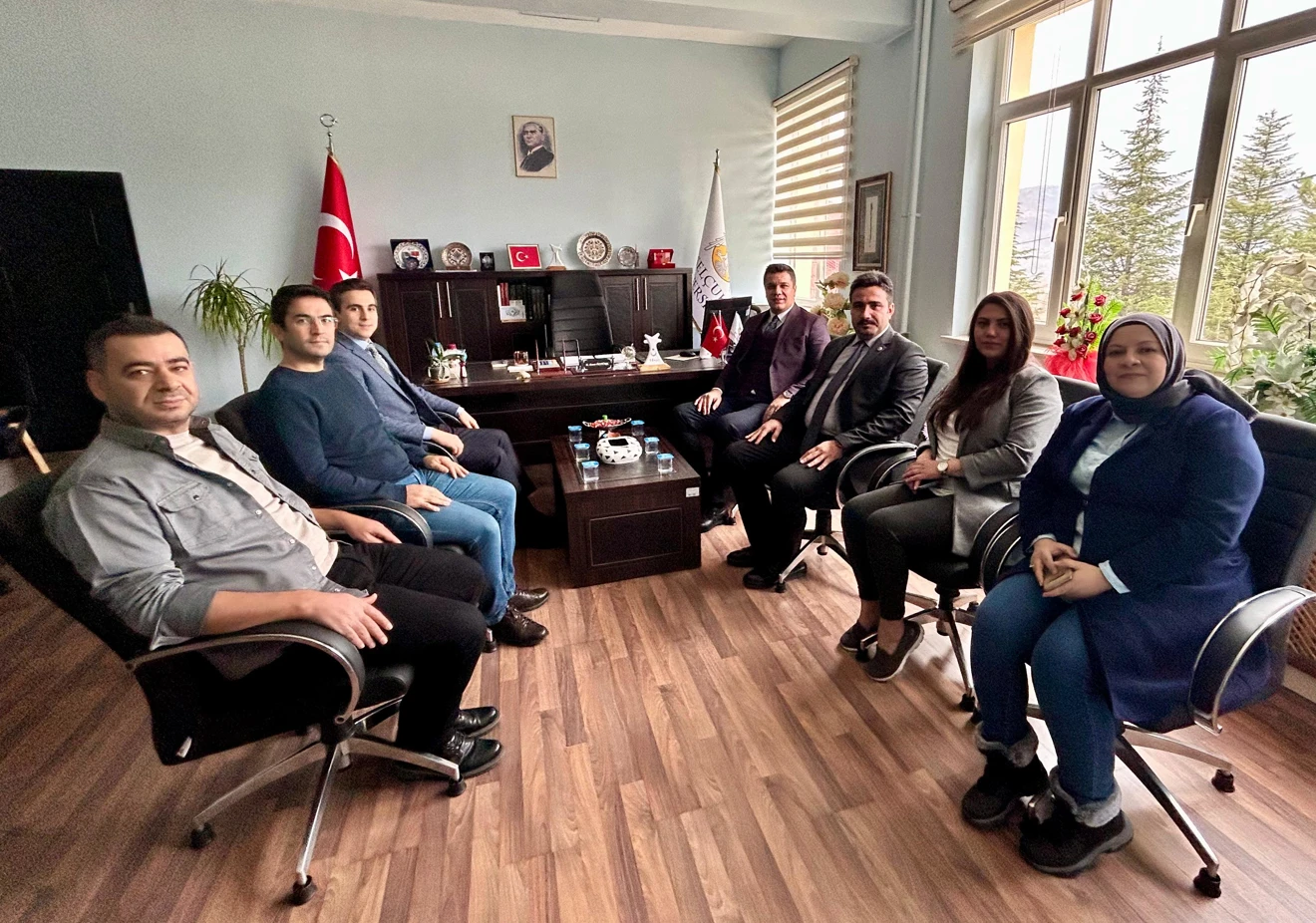 Sn. Tolga TURAN ve Bozkır Sn. Kemal BÜYÜKATAK Yüksekokulumuzu Ziyaret Ettiler